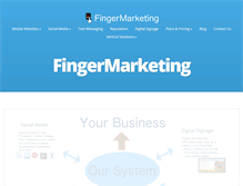 Tablet Screenshot of fingermarketing.com