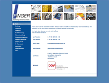 Tablet Screenshot of fingermarketing.de